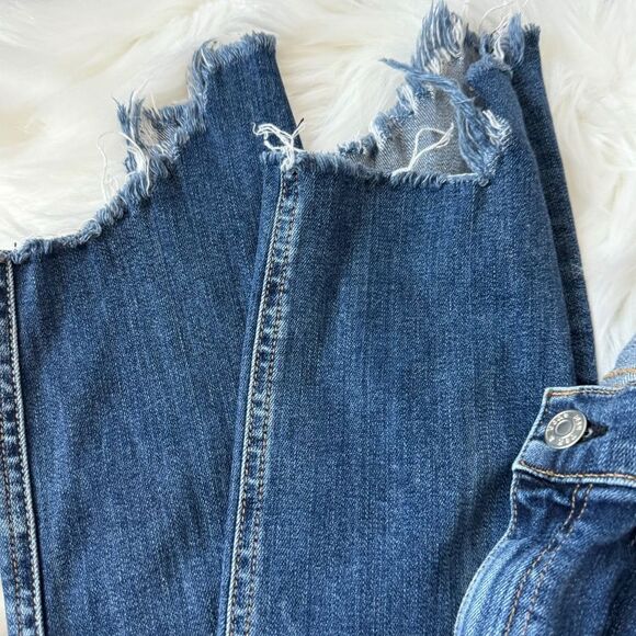 Rag & Bone Hampton Mid Rise Cropped Raw Hem Jeans Sz 28 - Picture 5 of 8